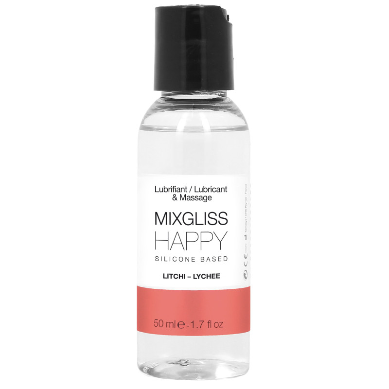 MIXGLISS Lubrifiant silicone MixGliss Happy - Litchi 50ml